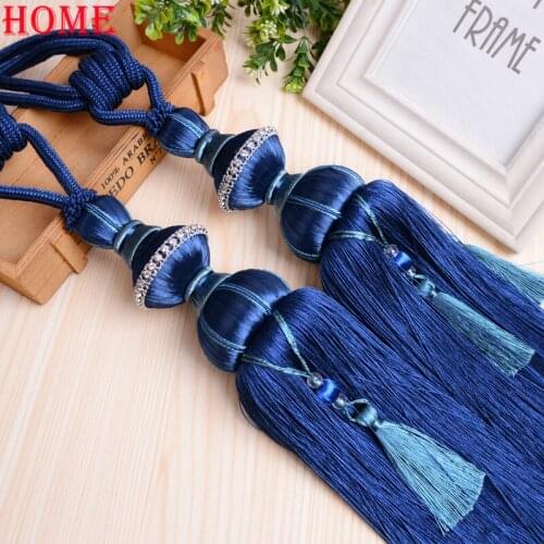 Europe Curtain Tassel Tieback Clips Buckle Hanging Ball Tie Back Straps Holders Accessories Home Decoration