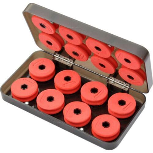 16pcs Foam Spools Line Box Winding Board Fishing Line Shaft Fishing Lure Hook Rig Bait Storage Case Pesca Fishing Tackle Box #ED