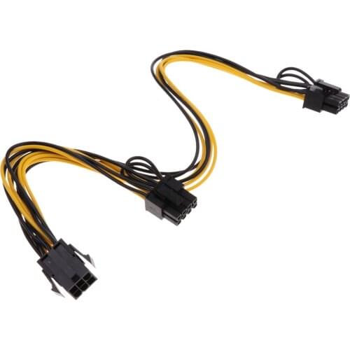 6 Pin to 2x (6-pin/) PCIE Y Splitter Extension Power Cable Modding
