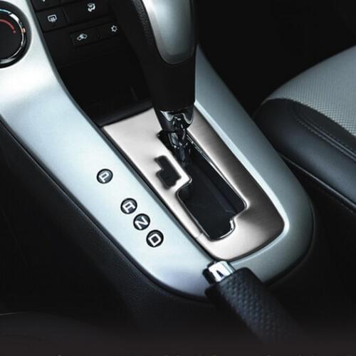 Cotochsun car styling Stainless Steel Automatic gear cover sticker case For Chevrolet Chevy Cruze Sedan Hatchback 2009-2016