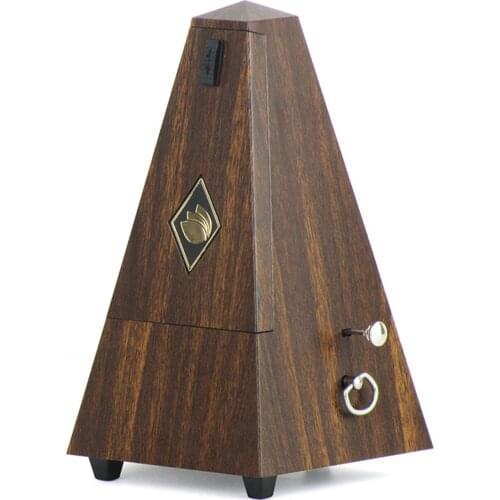 Tower Mechanical Metronome Wood Vintage Style Wooden Color Music Timer for Guitar Piano Violin Zither Musical Instrument JPQ-6