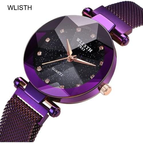 Sparkling Luxury Women Watches Ladies Magnetic Band Clock Fashion Diamond Gypsophila Female Quartz Wristwatch Relogio Feminino