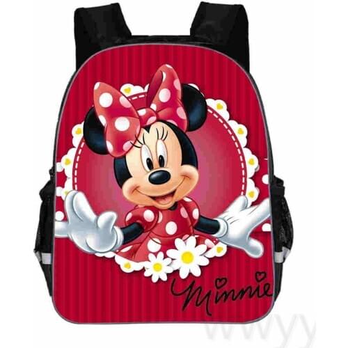 Disney Mickey Mouse Pringting Backpack For Teenagers Boys Girls School Bags Kids Minnie Student Backpacks 11/13/16 Inch