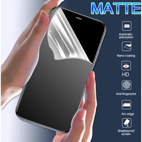 2Pcs Matte Hydrogel Film For iPhone X XS Max XR Screen Protector For iPhone 12 11 Pro Max Mini 6 6S 7 8 Plus SE 2020 Not Glass