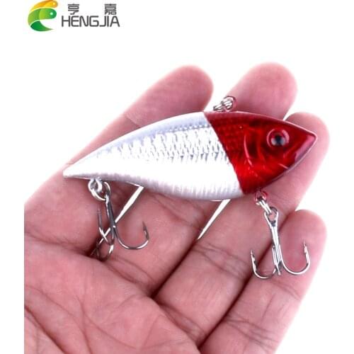 HENGJIA Metal Mini VIB With Spoon 1PCS 2.5cm 11.5g Fishing Lure Fishing Tackle Pesca Crankbait Vibration Spinner Sinking Bait