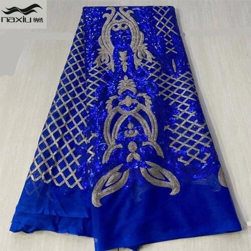 Madison African Tulle Mesh Lace Fabric 2021 High Quality Sequins Lace Nigerian Lace Fabrics For Women Party Wedding Dress