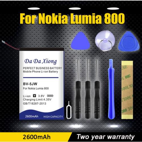 Model [ BV-5JW ] Replacement Phone Battery for Nokia N9 N9-00 Lumia 800 , BV 5JW Battery for 800C Phone Battery