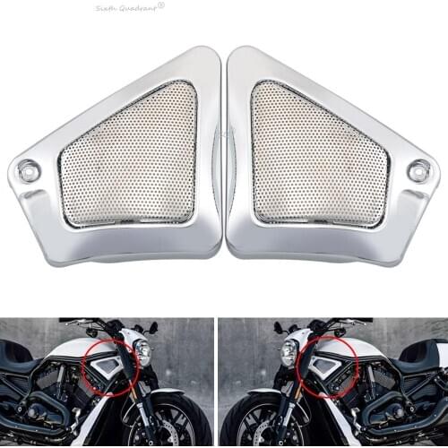 Motorcycle Chrome Airbox Frame Neck Air Intake Side Cover For Harley VRSCA VRSCB VRSCDX vrod v-rod Night Rod Special 02-17