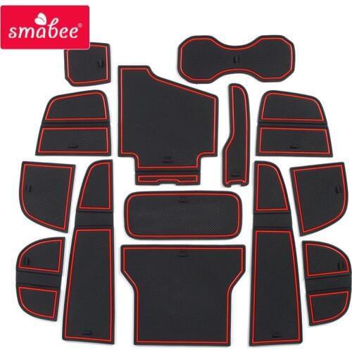 Smabee Anti-Slip Gate Slot Mat for VOLVO XC60 2018 2019 2020 Interior Accessories Cup Non-slip mats