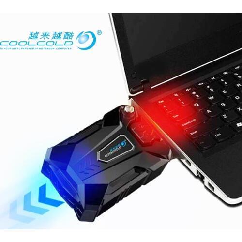 High Performance suction type external laptop cooler usb fan turbine technology suporte para notebook Ventilation cooling pad