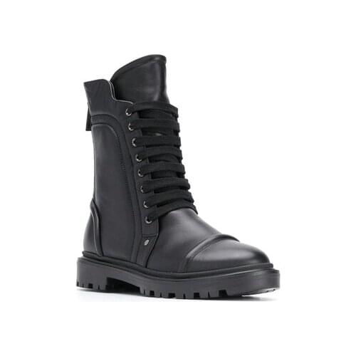 Autumn Female Chelsea Boots Genuine Leather Ankle Boots for Women Casual Motorcycle Shoes Winter Fur Couple Shoes Zapatos Mujer