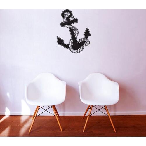 Boat Anchor Wall Vinyl Stickers Home Art Sticker Removable Decoration Wallpaper Hot Sale Poster Waterproof Design Mural SA404
