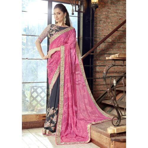 Sarees for Women In India Saree Indian Indio Traditional Costume Embroidered Chiffon Saari Disfraz Indien Mujer Sari Indiano