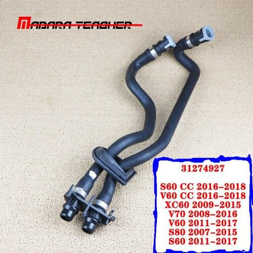 Car ENGINE COOLING RADIATOR HOSE PIPE 31274927 Double tube For VOLVO XC60 S60 S80 V60 V70 2008 2009 2010 2011 2012 2013 2014