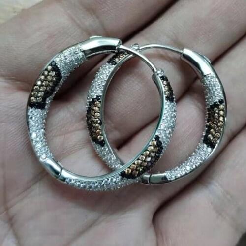 XB160 Luxury Designer Fashion 925 Sterling Silver shinning European style Jewelry leaves shaped wedding party bz