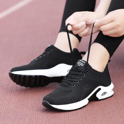 35-42 Shoes Woman Plus SizeSummer Womens Dance Shoes Mesh Korean Luxury Designer Design Raise The Bottom Fashion Air Cushion