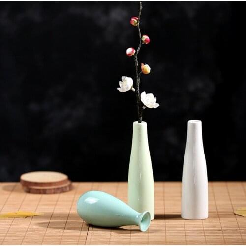 1pcs Home Living Room Decoration Flower Ceramic Flower Vase Hydroponic Table Vase