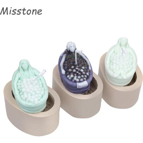 3 Styles Mermaid Bath Silicone Resin Mold Marine Series Fondant Western Food Cake Decoration Kitchen Supplies Bubble Tail