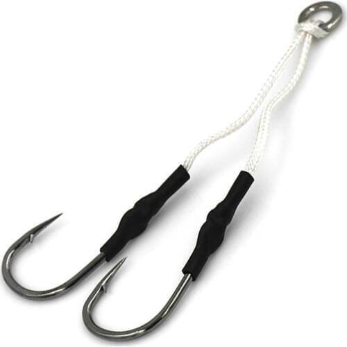 5 sets/lot High Carbon Steel Fishing Hooks with Line Anzol Peche Fishhook Barbed Sea Hooks Fishing Tackle size 3/0 to 10/0