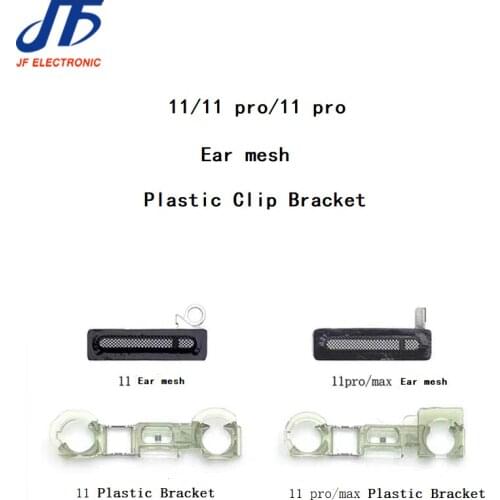 50PCS Ant Mesh Replacement for iPhone 11 Pro Max Inner Earpiece Ear Speaker Dust Filter Net Front Camera Plastic Holder