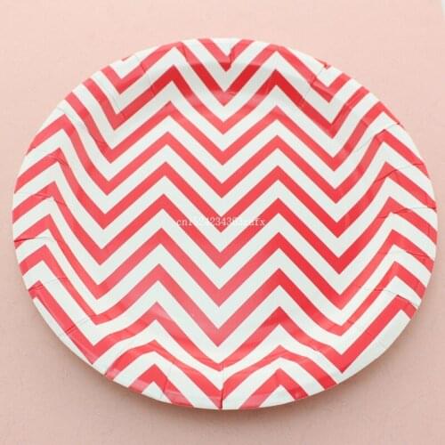 50packs Paper Plates Wedding Decoration Plate Birthday Event Party Supplies Baby Shower Favors