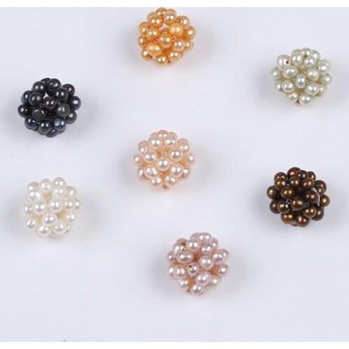 17-18mm Big Size Colorful Handmade Potato Pearl Ball Accessories For Making Earrings