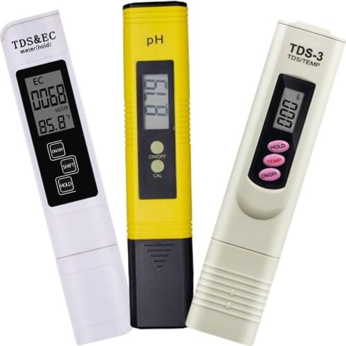 Digital PH Meter 0.01 PH Tester EC TDS Meter Water Acidity Test Tool Hydroponic Pool Pen With Backlight design aquarium 30% OFF