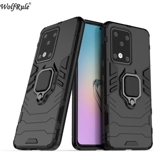 For Samsung Galaxy S20 Ultra Case For Samsung S20 Ultra Bumper Ring Holder Armor Back Cover For Samsung S20 Ultra Phone Cases