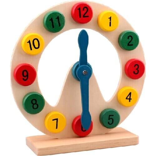 Preschool Education, Educational Toys, Clock Puzzle, Teach Children To Know Time
