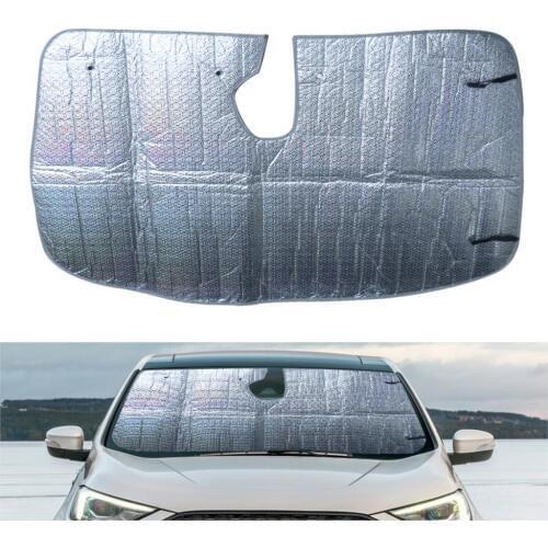 DWCX Aluminum Foil Car Front Windshield Window Sunshade UV Block Fit for Ford Edge 2015 2016 2017 2018 2019