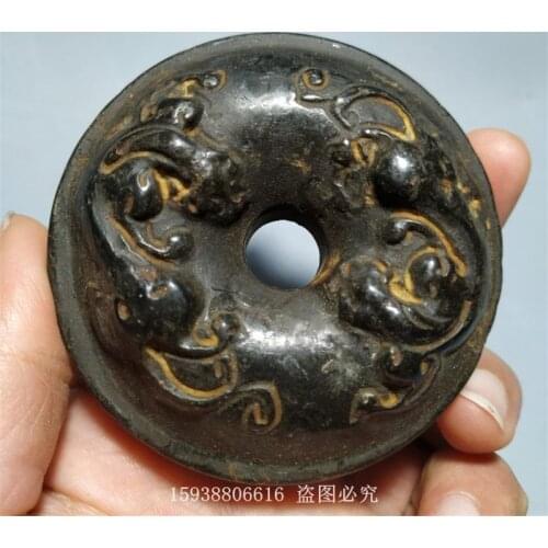 Hongshan Culture Collection: Iron Black Meteorite, Rui Beast, Mink and Jade Bi