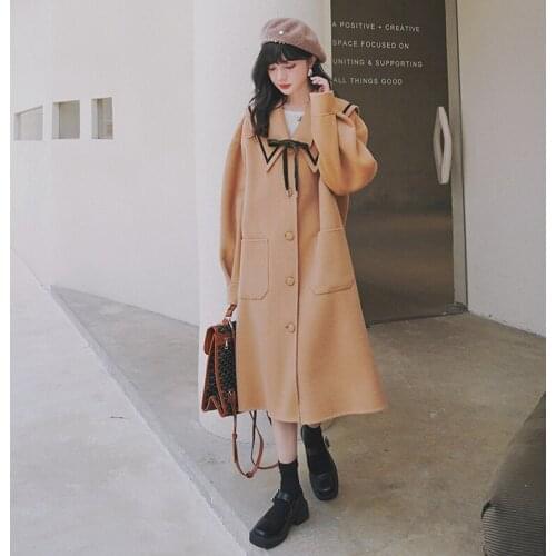 KUANGNAN Womens Camel Coats