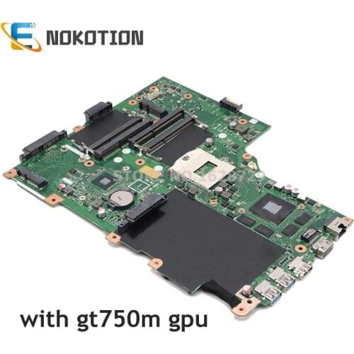 NOKOTION NBM7411001 NB.M7411.001 main board For Acer aspire V3-772G Laptop Motherboard EAVA70HW NBM7411001 GT750M DDR3