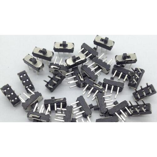 20pcs MSS22D18 MINI Miniature DIP Slide Switch 2P2T 6Pin for DIY Electronic Accessories