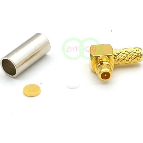 MMCX Male Right Angle Crimp RG174 RG316 LMR100 Connector
