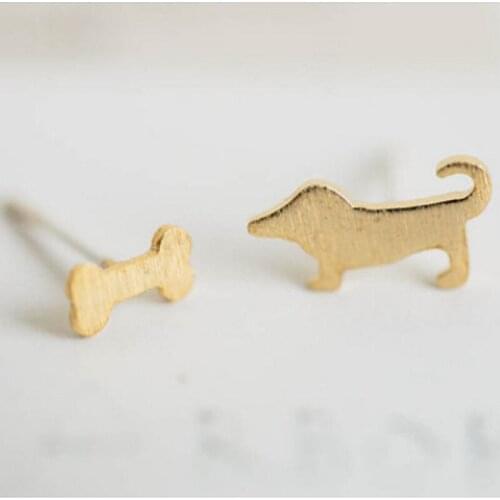 Fashion Fashion dog bone Stud Post earrings