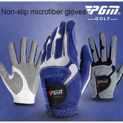PGM 2018 Men Golf Gloves Microfiber Cloth Left Hand Single Gloves Anti Skid Particles Breathable Soft Non Slip Golf Sport Gloves