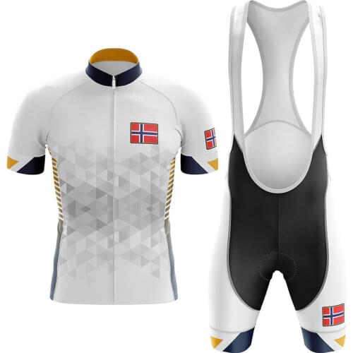Norway Retro classic Pro Cycling Set MTB Bicycle Wear Maillot Ropa Ciclismo Bike Uniform Cycling Jersey Set Cycling Clothing