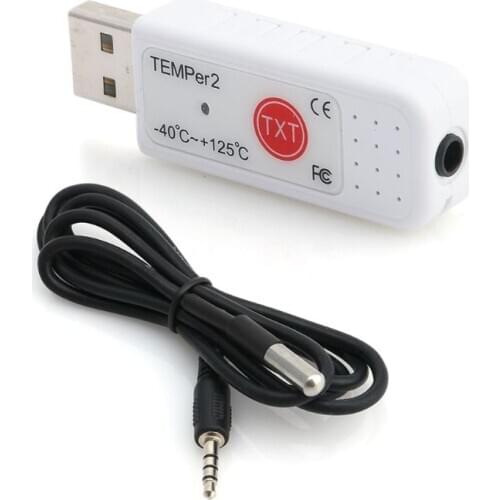 New High quality PC TEMPER2 Sensor USB Thermometer Hygrometer Temperature Data Logger Recorder