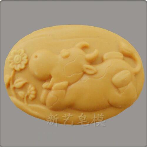 Great-Mold Lazy Cattle Soap Mold DIY Silicone Moulding For Soap Chocolate Mold Sugar Cake Mold