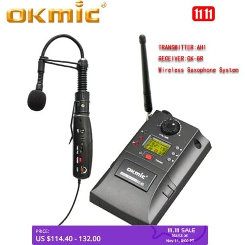 Share Recommend OKMIC Saxe Professional Musical Instruments Microphones Unidirectional Trumpet Saxophone Mic Vocal Mics