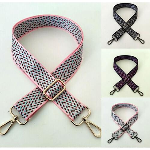 Replacement Belt New Fashion Bag Belt Adjustable Bag Handle Small Broken Point Shoulder Strap 3.8cm Wide Crossbody Bag Strap