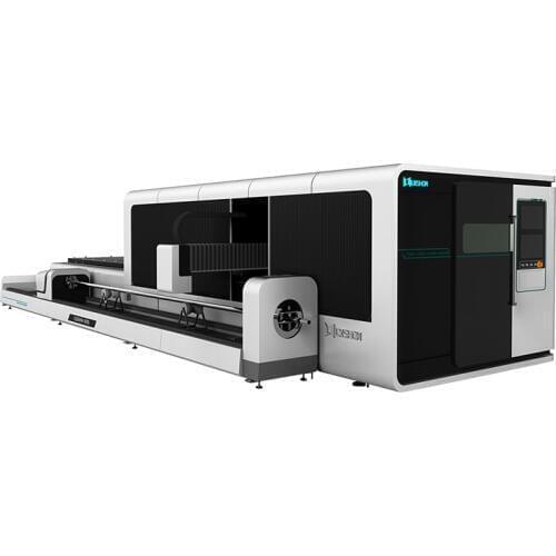 Thick round square tube metal fiber cutting machine fiber laser tube cutting machine