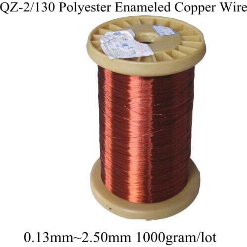 0.13MM~2.50MM Many Size 1000gram/roll Polyester Enameled Copper wire Magnetic Coil Winding QZ-2/130 Red Magnet Wire