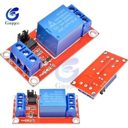 10PCS DC 12V 1 Channel Relay Module With Optocoupler Shield Board High And Low Level Trigger Power Supply Module For Arduino