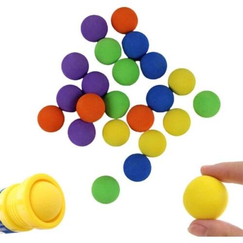100Pcs Replace Bullet Balls Game Refill Balls Soft Foam Balls EVA Foam Ball Refills Outdoor Sports Ball Toy Apollo Bullets Balls