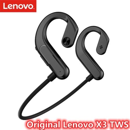 2021 New Lenovo X3 Air conduction BluetoothEarphone Waterproof Wireless Bluetooth Headphone Born for Safe Sports