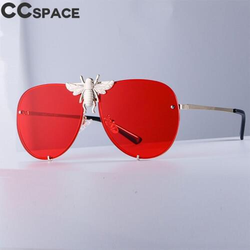 47850 Luxury Bee Pilot Sunglasses Metal Frame Gradient Lenses UV400 Retro Men Women Shades