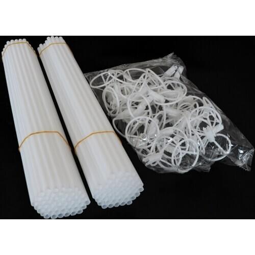 50pcS 40cm Wedding Birthday Party Foil Balloons Holder Sticks PVC Rods with Cup Party Decorations Accessories Party Supplies