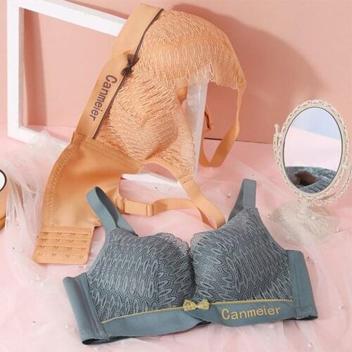 No Steel Ring Bra Sexy Lace New Bra Soft And Comfortable Underwear Gathered Fashion Tube Top Breathable Wrapped Chest